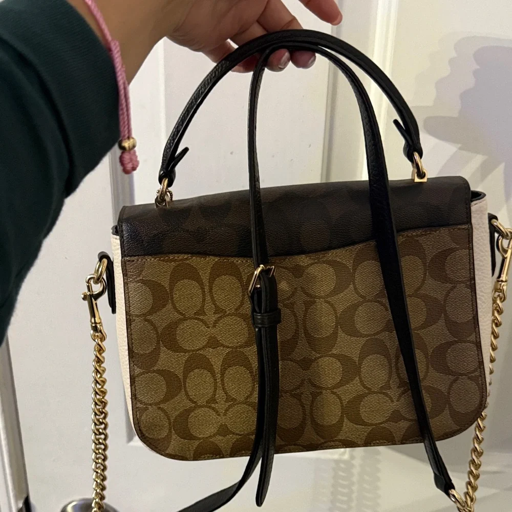 Coach Brown and Tan Crossbody Bag - Picture 2 of 4